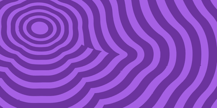 Purple spiral and wavy lines pattern abstract geometric design