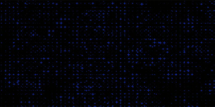 Led screen light background texture with pixel pattern. Digital tv display wall panel in blue, pink and purple gradient. Abstract bright television videowall grid vector design template with circle