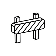 Fototapeta premium Barrier Icon