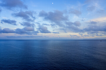 Fototapeta premium Sunset over the Mediterranean sea near Ibiza. 