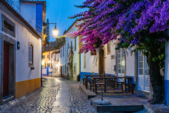 Views around the walled town of obidos Portugal