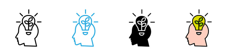 Fresh idea multi - style icon design concept © okta