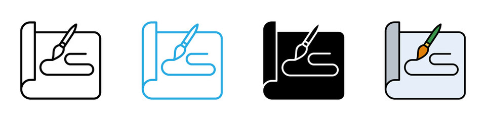 Sketch multi - style icon design concept © okta