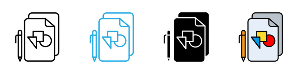 Project design multi - style icon design concept © okta