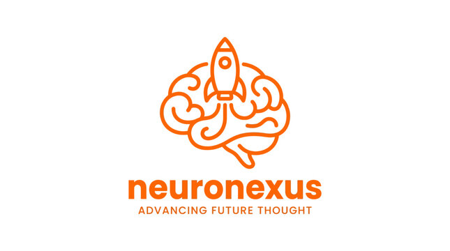 Neuronexus Brain Rocket Logo Advancing Future Thought.