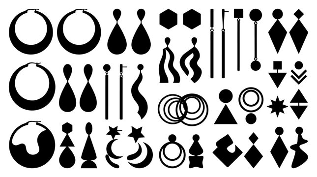 Geometric shapes icons set.