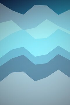 Low poly abstract mountain landscape illustration
