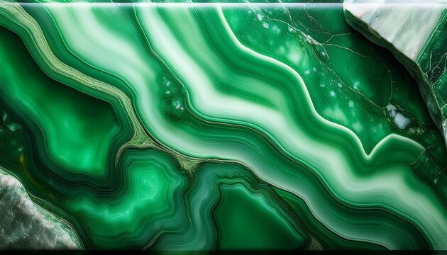close up on green jade texture