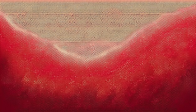 dense crimson dot matrix cream textured abstract background