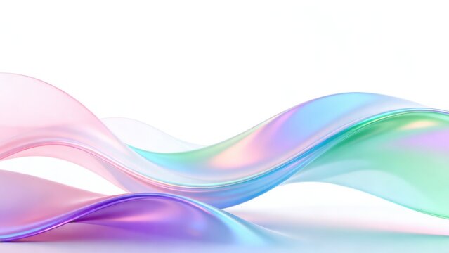 Abstract colorful flowing shapes