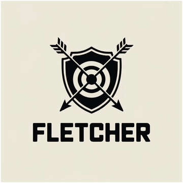 Fletcher logo with shield and arrows.