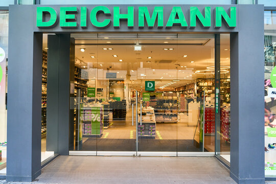 MANNHEIM, GERMANY - March 12th 2026 - Photo Of Deichmann Shoe Store Entrance Retail Shopping Consumer Spending And Footwear Industry In Germany European Retail Market And Local Economy