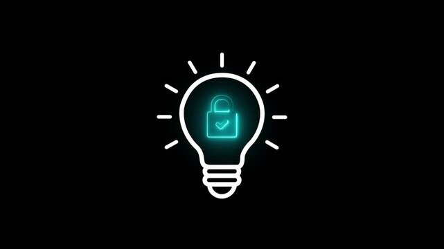 intellectual property. Granting of a property right by a sovereign authority to an inventor. Motion graphics of Copyright or patent concept,
