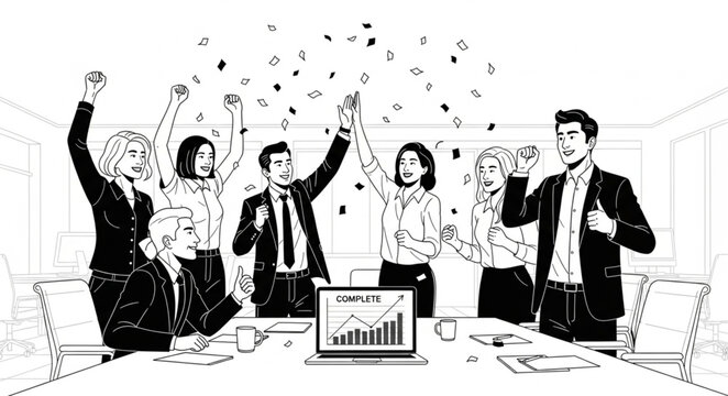 business people working together