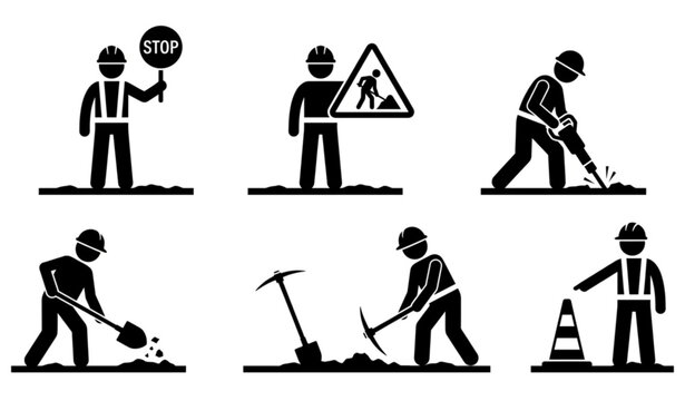 Road Work Icons