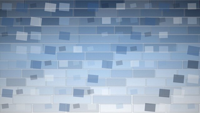Blue brick wall seamless pattern