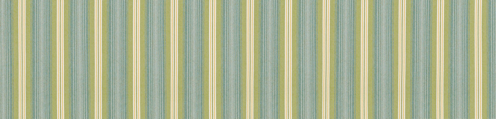 Classic blue and green multi stripe vertical pattern cotton fabric texture