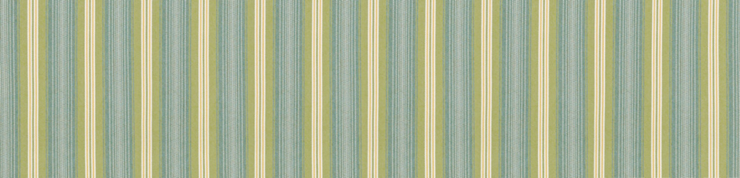 Classic blue and green multi stripe vertical pattern cotton fabric texture