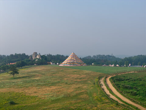 Summer scenery of Mulan Grassland Scenic Area, Wuhan, Hubei, China
