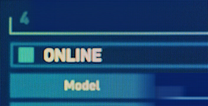 Online status screen showing digital pixel information