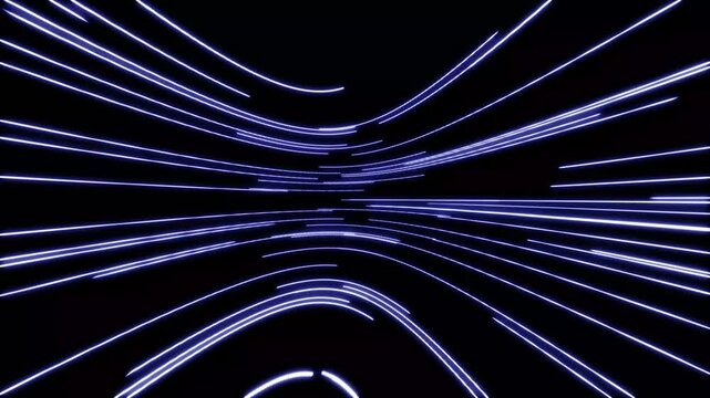 Abstract glowing neon lights blinking lines moving animation, neon speed line animation, glowing neon lights streaming across the screen, colorful neon line moving on black background. 4k video