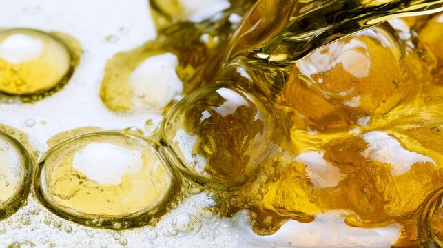 boiling oil hot cooking bubbles frying background golden liquid heat texture close up culinary kitchen food preparation high temperature energy dynamic surface abstract cooking concept