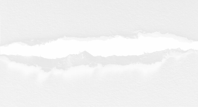 Seamless torn paper edges with realistic ripped texture vector
