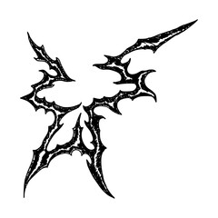 Fototapeta premium Goth Neotribal Tattoo Design