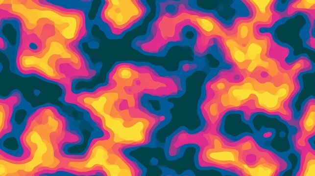 heat map seamless pattern abstract thermal spectrum infrared thermographic temperature distribution hot cold landscape data scanner global warming climate visualization vector background