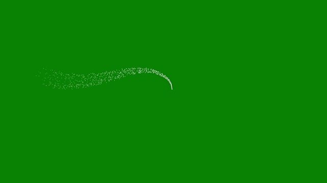 Smooth twinkling dot glitter line animation with glowing white particles, magical dot sparkle dust, shimmering starlight trail, fairy glitter motion, luxury shine effect and festive sparkle background