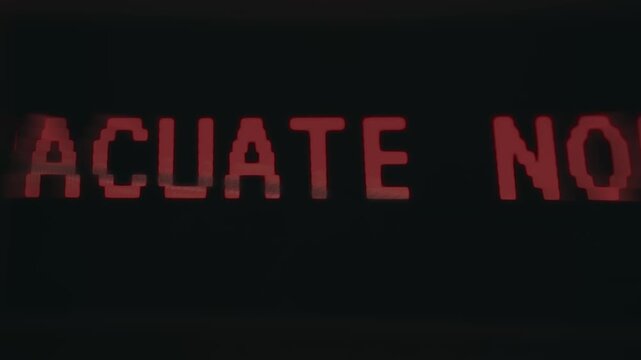 Operational evacuation message for non-essential employees