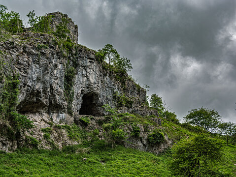 Close Up Of Large Cave At Cheddar Gorge