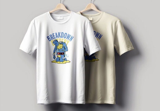 Battery Breakdown T Shirt Design Layout