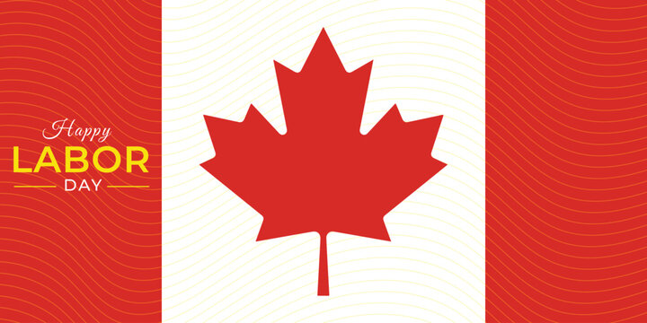 Labor Day story design set featuring canada flag backgrounds, worker appreciation cards and seasonal promotion banner templates