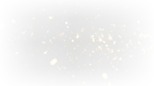 Realistic gold tinsel confetti with birthday celebration backdrop vector