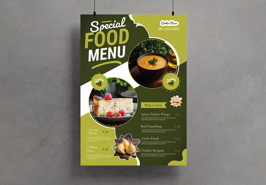 Special Food Menu Template