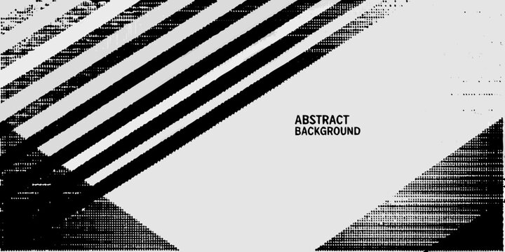 Diagonal striped pattern with halftone dots black and white