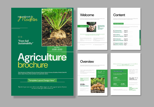 Agriculture Garden Brochure Template