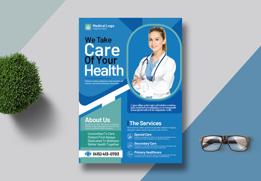 Modren Medical Flyer Template Layout