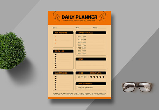 Planner Template Layout