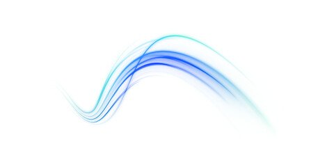 Vivid neon lines expand outward in dynamic abstract waves with glowing intensity. Digital motion creates futuristic atmosphere. Transparent PNG remains clean and isolated.  © Vitalii