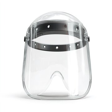 Full clear protective face shield with adjustable head strap, protective