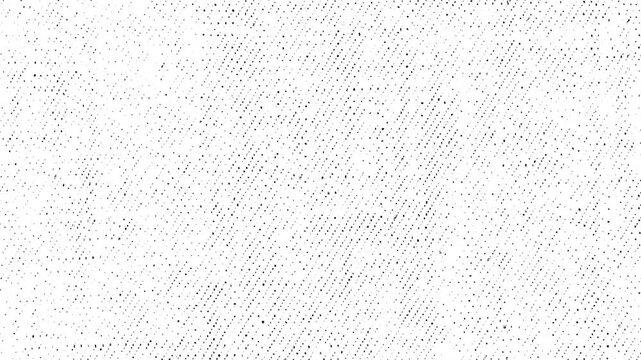 Abstract white noise texture background. Animated dotted halftone pattern for grunge overlays.