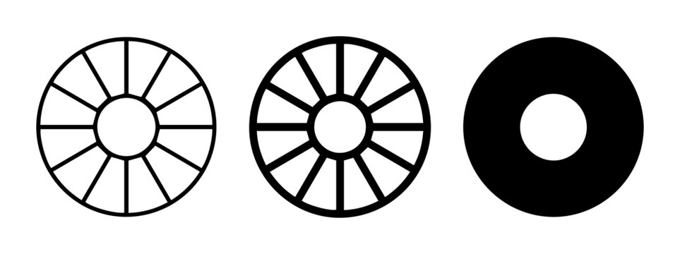 Color Wheel Icons, Graphic Design Elements, Color Theory Chart, Hue Circle, Visual Arts Tools