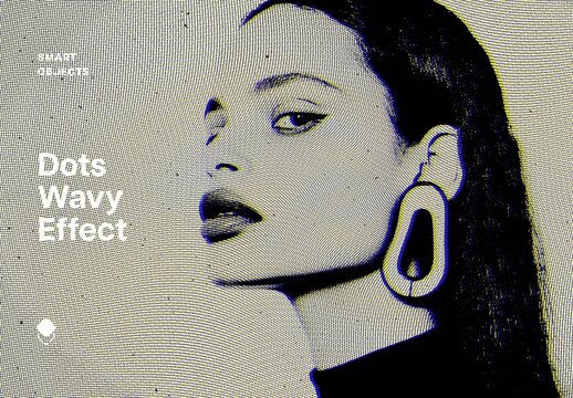 Dots Wavy Effect For Poster And Social Media Design
