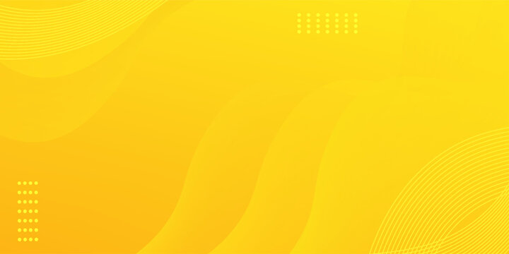 Abstract Yellow waves geometric background. Modern background design. gradient color. Fluid shapes composition. Fit for presentation design. website, banners, wallpapers, brochure, posters
