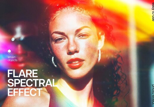 Spectral Flare Effect For Poster And Social Media Design