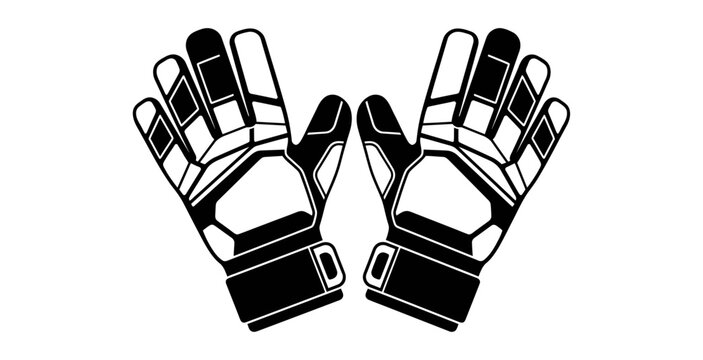 Futuristic Robotic Gauntlets Vector Illustration