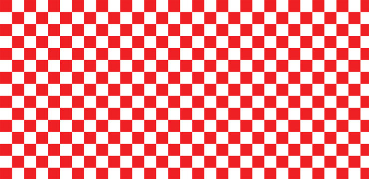Red white tablecloth pattern lines. Gingham seamless pattern. Christmas backgroound. Strokes texture for textile shirt plaid, tablecloth, cloth, blanket, paper, makeup. Checkered ..