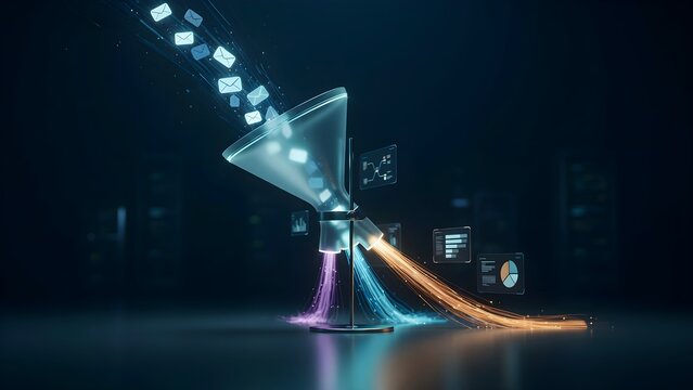 Automated email workflow system sorting, prioritizing and responding to communications, modern productivity technology